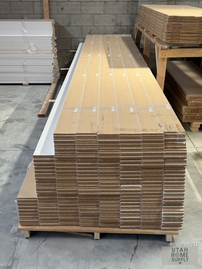 1/2" x 5" x 16' Primed MDF Baseboard #603 — Per Board (16 ft) | Utah Home Supply