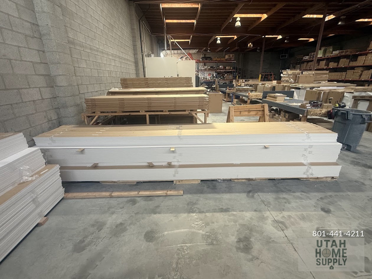 1/2" x 5" x 16' Primed MDF Baseboard #603 — Per Board (16 ft) | Utah Home Supply