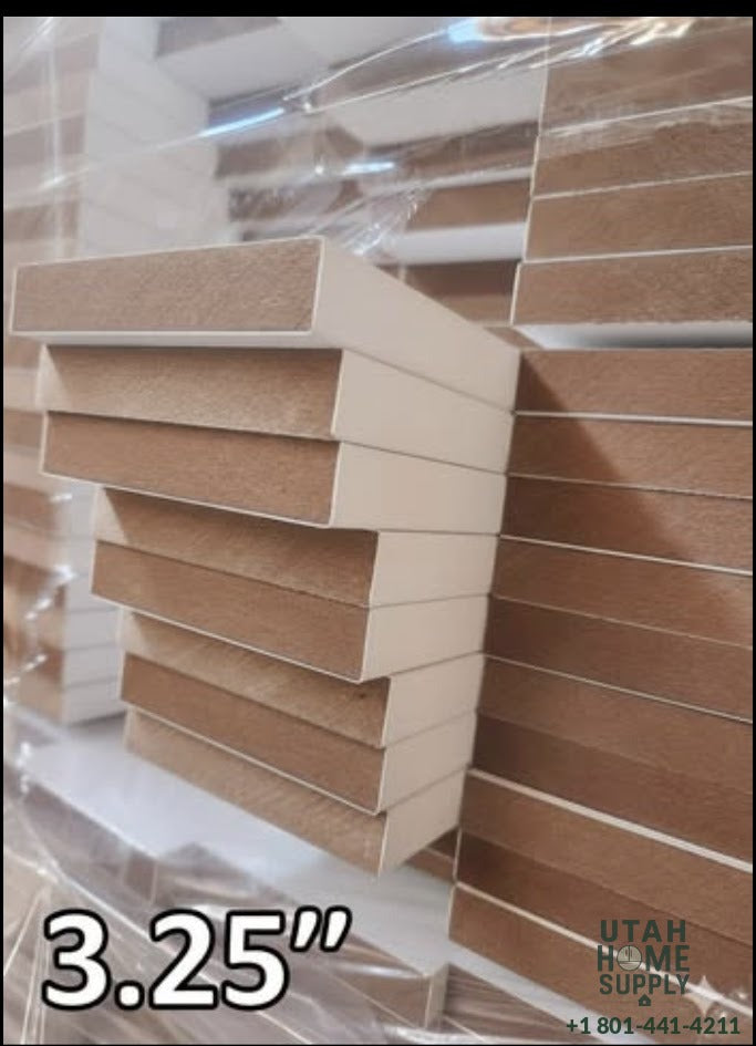 3 1/4" Primed MDF Door Casing — Per Linear Foot | Utah Home Supply