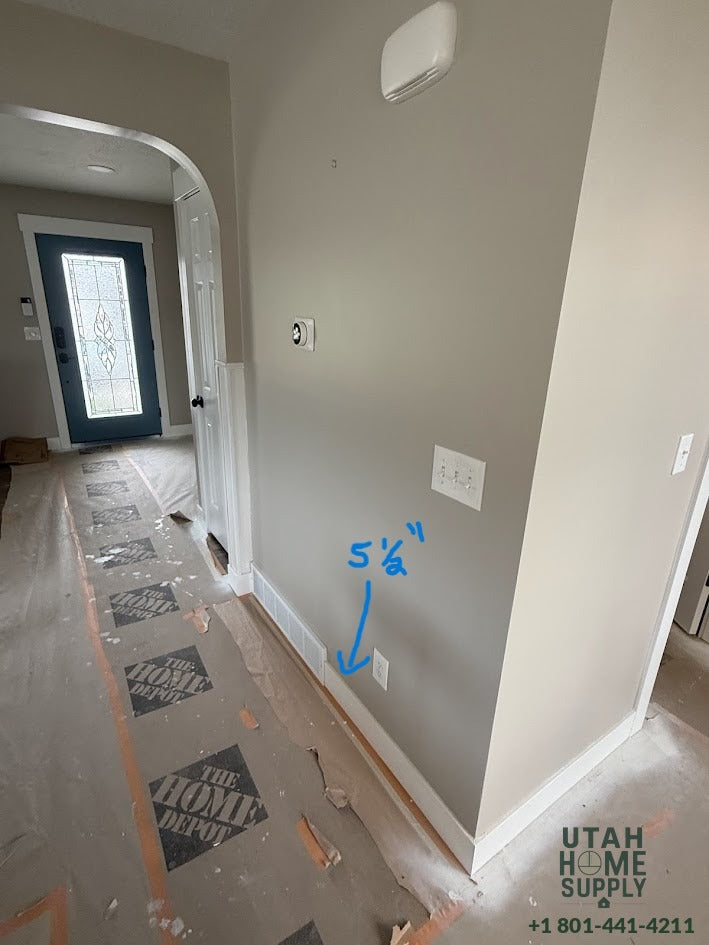 5 1/2" Primed MDF Baseboard — Per Linear Foot | Utah Home Supply