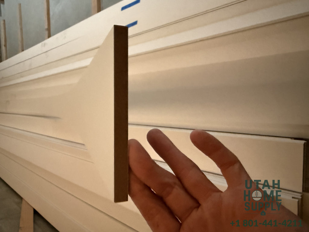 5 1/2" Primed MDF Baseboard — Per Linear Foot | Utah Home Supply
