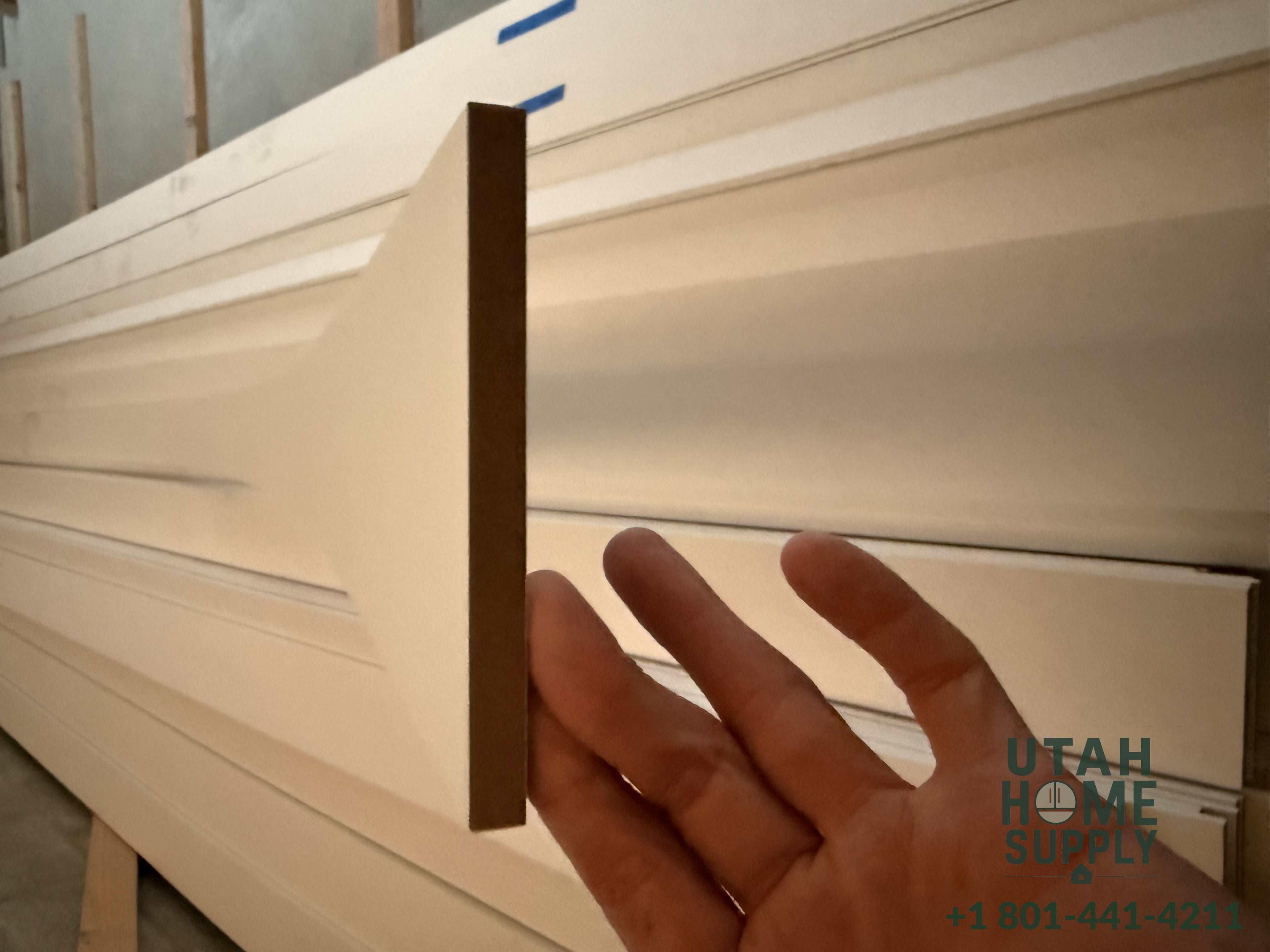 5 1/2" Primed MDF Baseboard — Per Linear Foot | Utah Home Supply