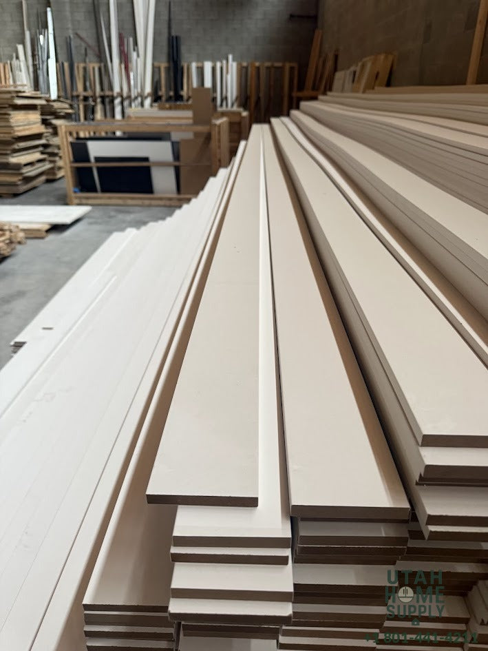 3.5" Primed MDF Baseboard — Per Linear Foot | Utah Home Supply