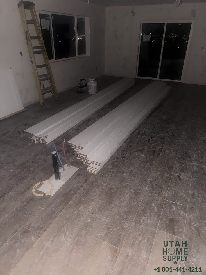 5 1/2" Primed MDF Baseboard — Per Linear Foot | Utah Home Supply