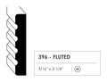 Primed MDF door casing profile 396 cross section